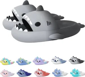 Hrtesus Sharklas Originales Kids, Sharklas Originales Para Niños, Kids Shark Slides, Shark Slippers for Boys Girls, Soft, Non-Slip