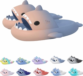 Hrtesus Sharklas Originales Kids, Sharklas Originales Para Niños, Kids Shark Slides, Shark Slippers for Boys Girls, Soft, Non-Slip