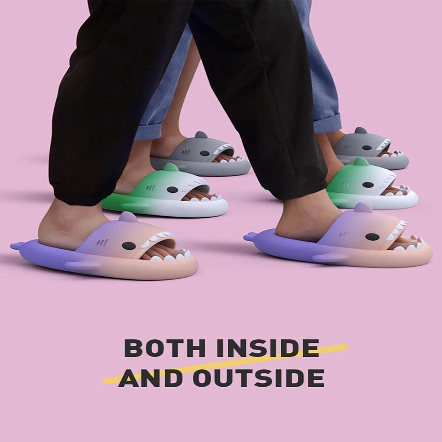 Hrtesus Sharklas Originales Kids, Sharklas Originales Para Niños, Kids Shark Slides, Shark Slippers for Boys Girls, Soft, Non-Slip