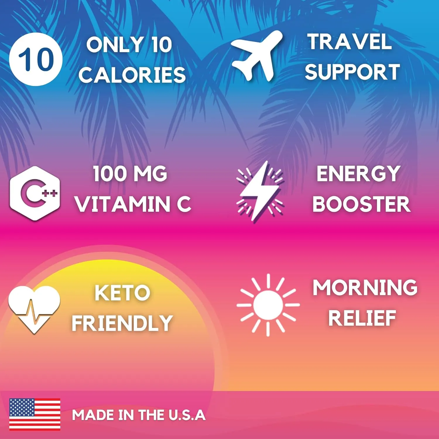 HydroMATE Electrolyte Powder Low Sugar Pina Colada - 30 Count Instant Hydration Accelerator Drink Mix for Fast Recovery to Boost Energy - Supports Hydration on Keto Diet & Party Recovery