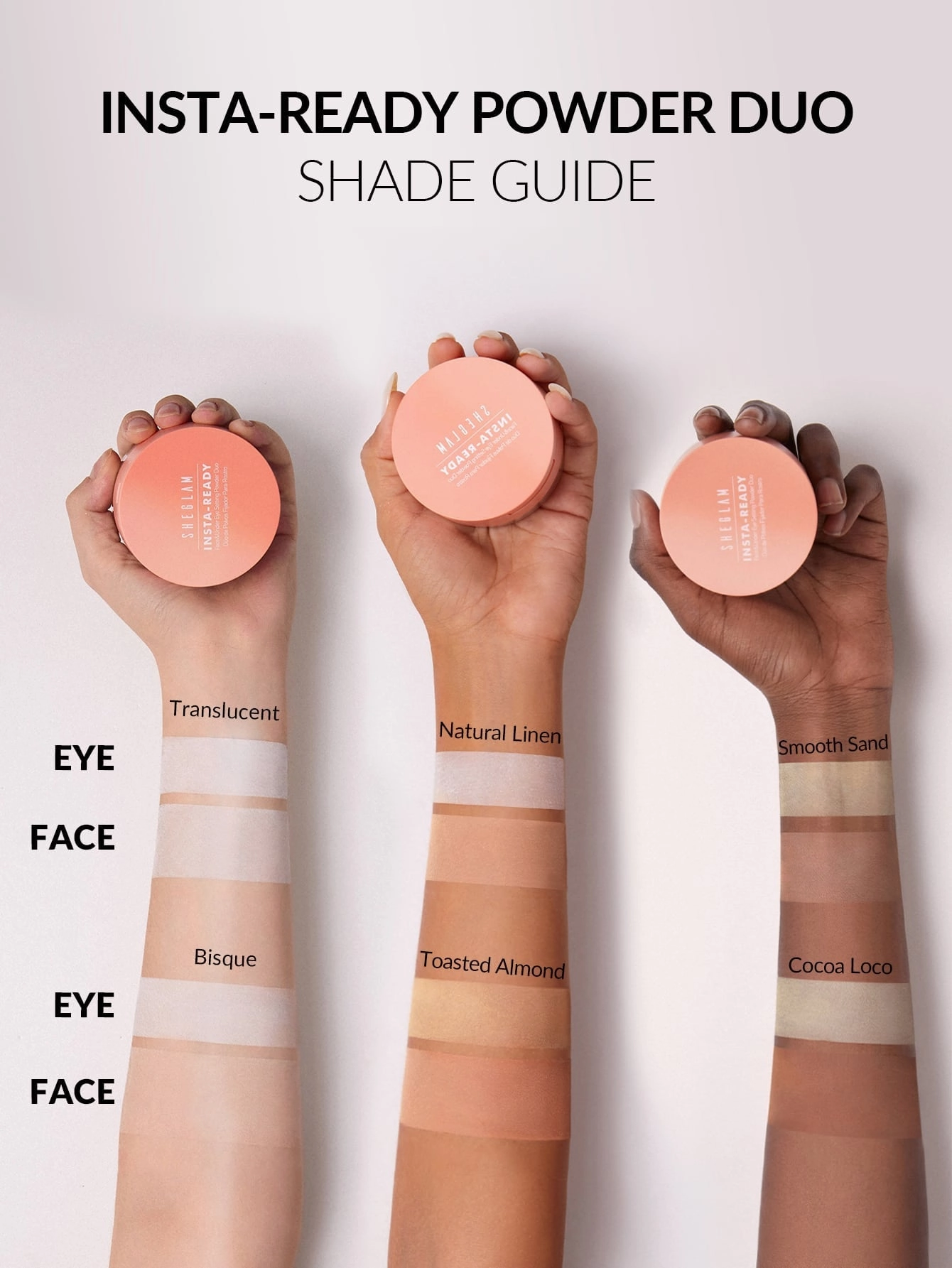 Insta-Ready Face & Under Eye Setting Powder Duo - Toasted Almond