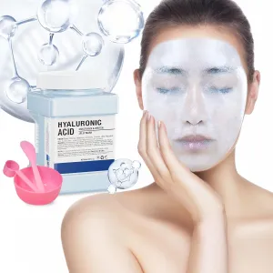 Jelly Face Mask,Hyalorunic Acid Jelly Mask Powder for Facials, Moisturizing& Hydrating Jelly Mask Powder, Professional Peel Off Hydro Jelly Mask With Bowl Set Jelly Mask DIY Spa 23 Fl Oz