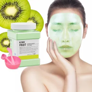 Jelly Mask Powder for Facials,Kiwi Jelly Face Mask Hydrating, Brightening & Nourishing, Face Mask Skin Care,Peel Off Jelly Masks for DIY Spa 23 Fl Oz