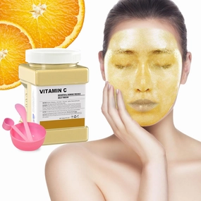 Jelly Mask for Facials Professional,Vitamin C Jelly Face Mask,Brightening & Hydrating Mask, Nourishing & Tightening, Anti-Aging & Acne Treatment, Face Skin Care Bowl Set DIY Spa 23 Fl Oz
