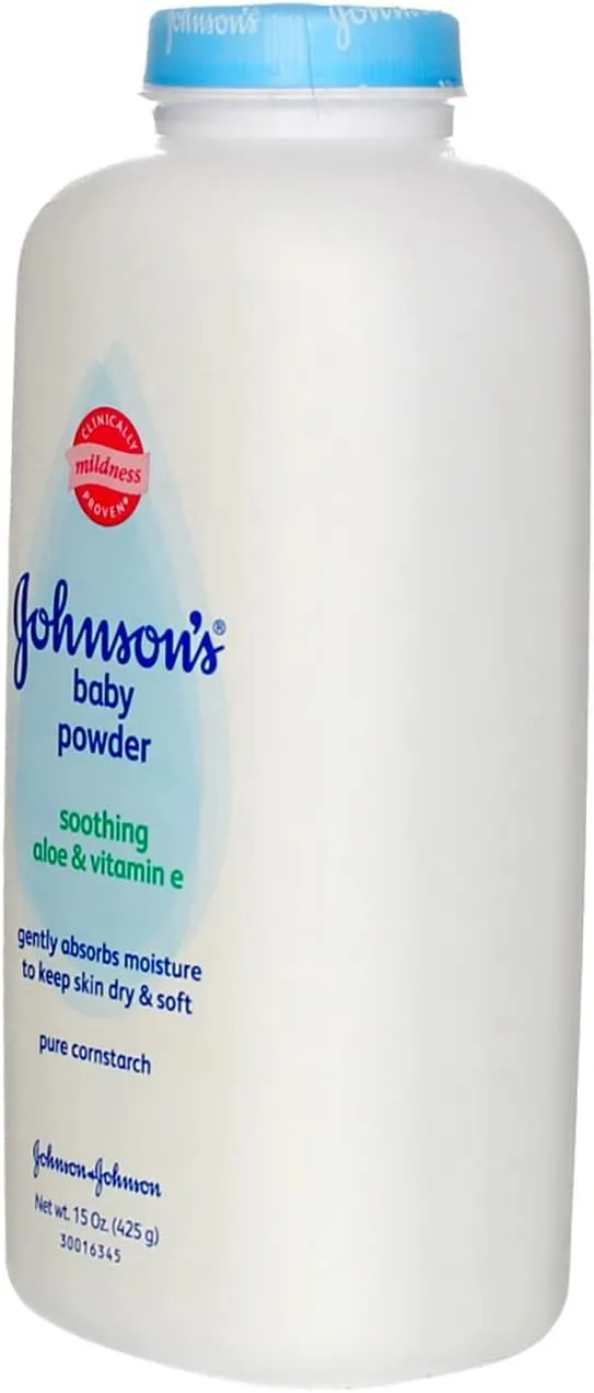 JOHNSON'S Aloe & Vitamin E Baby Powder 15 oz (Pack of 3)