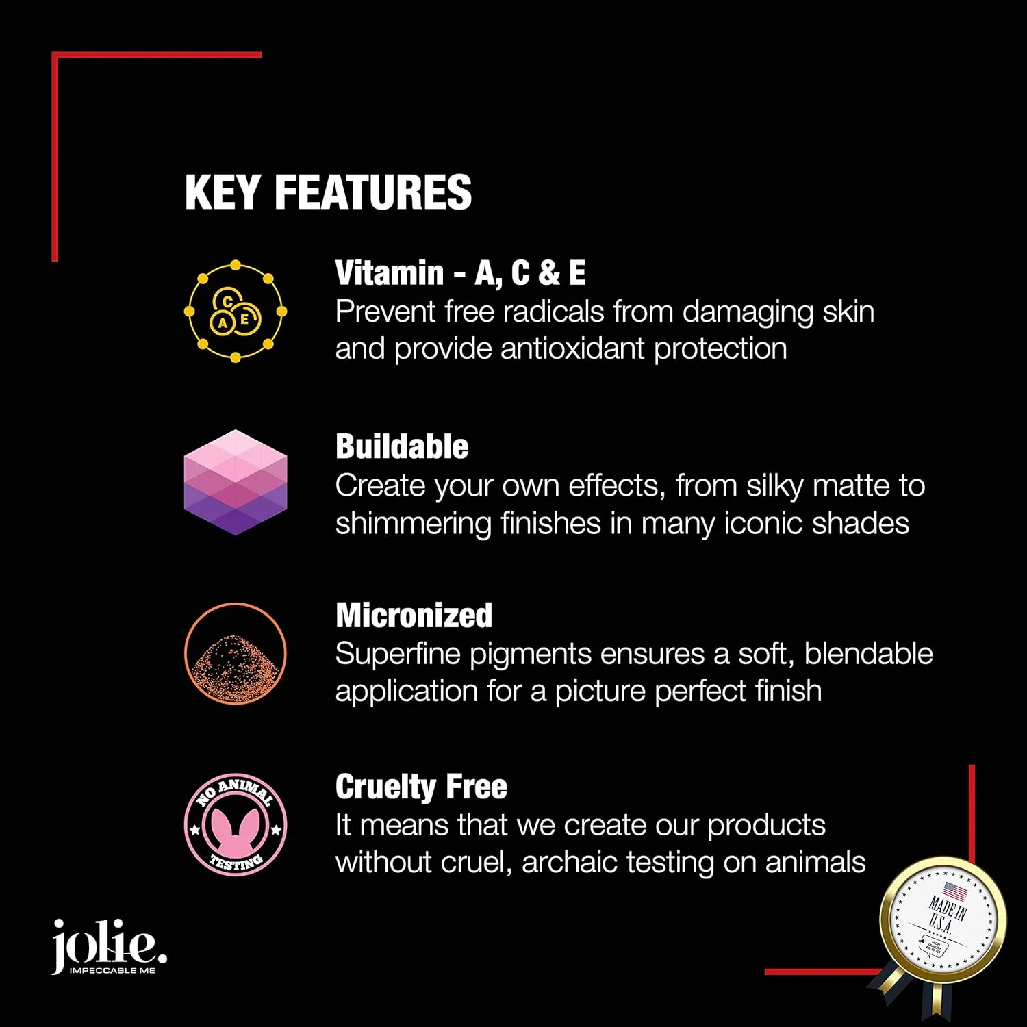Jolie Blush Perfect Pressed Cheek Color, Highly Pigmented Long-Lasting Intense Color, Picture Perfect Finish, (Swag)