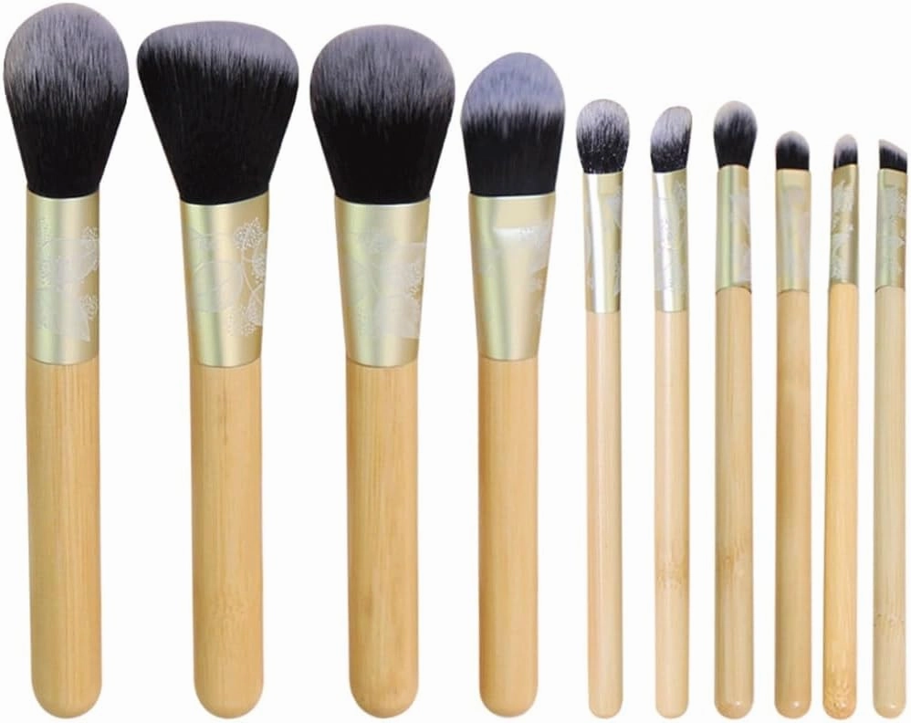 JSEIAJB 10 Pieces of Makeup Brush Set Carving Pattern Powder Powder Blusher Eye Shadow Beauty Brush Tool