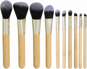 JSEIAJB 10 Pieces of Makeup Brush Set Carving Pattern Powder Powder Blusher Eye Shadow Beauty Brush Tool