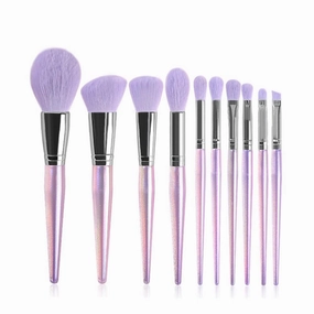 JSEIAJB 10 pieces of makeup brush set, full set of eye shadow brushes, acrylic belt packaging