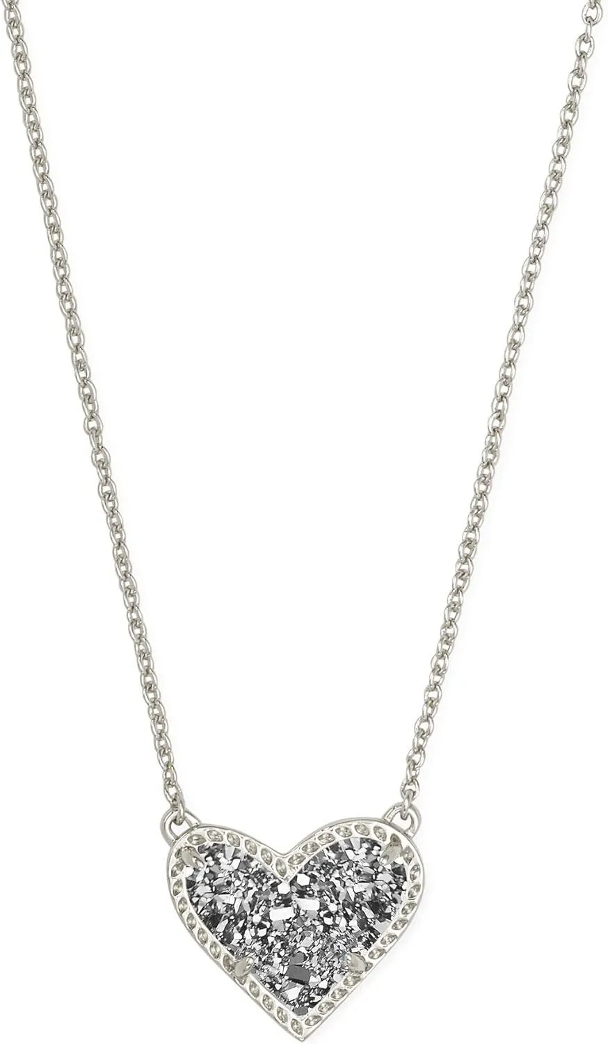 Kendra Scott Ari Heart Adjustable Length Pendant Necklace for Women, Fashion Jewelry