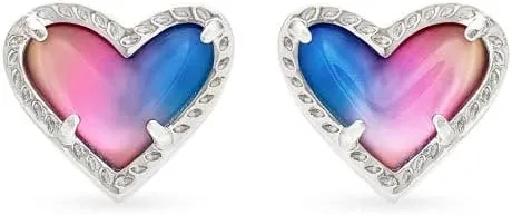 Kendra Scott Ari Heart Stud Earrings for Women, Fashion Jewelry