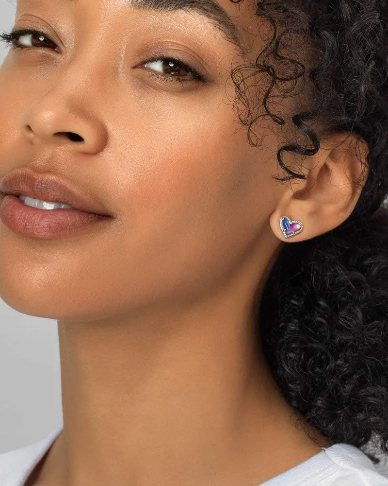Kendra Scott Ari Heart Stud Earrings for Women, Fashion Jewelry