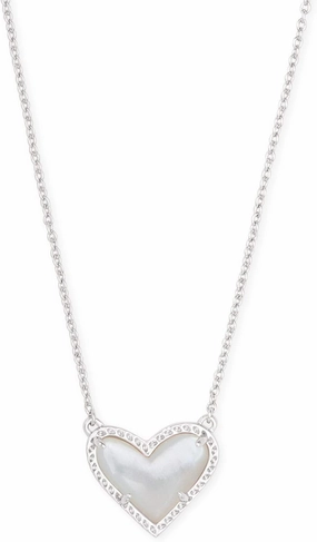 Kendra Scott Ari Heart Adjustable Length Pendant Necklace for Women, Fashion Jewelry