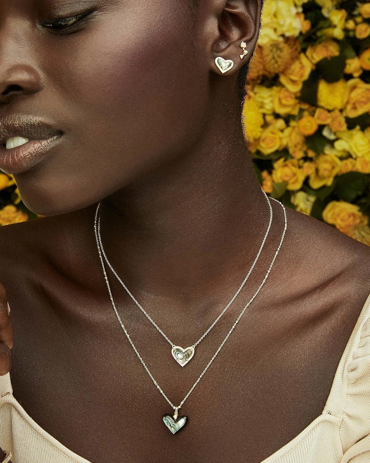 Kendra Scott Ari Heart Adjustable Length Pendant Necklace for Women, Fashion Jewelry