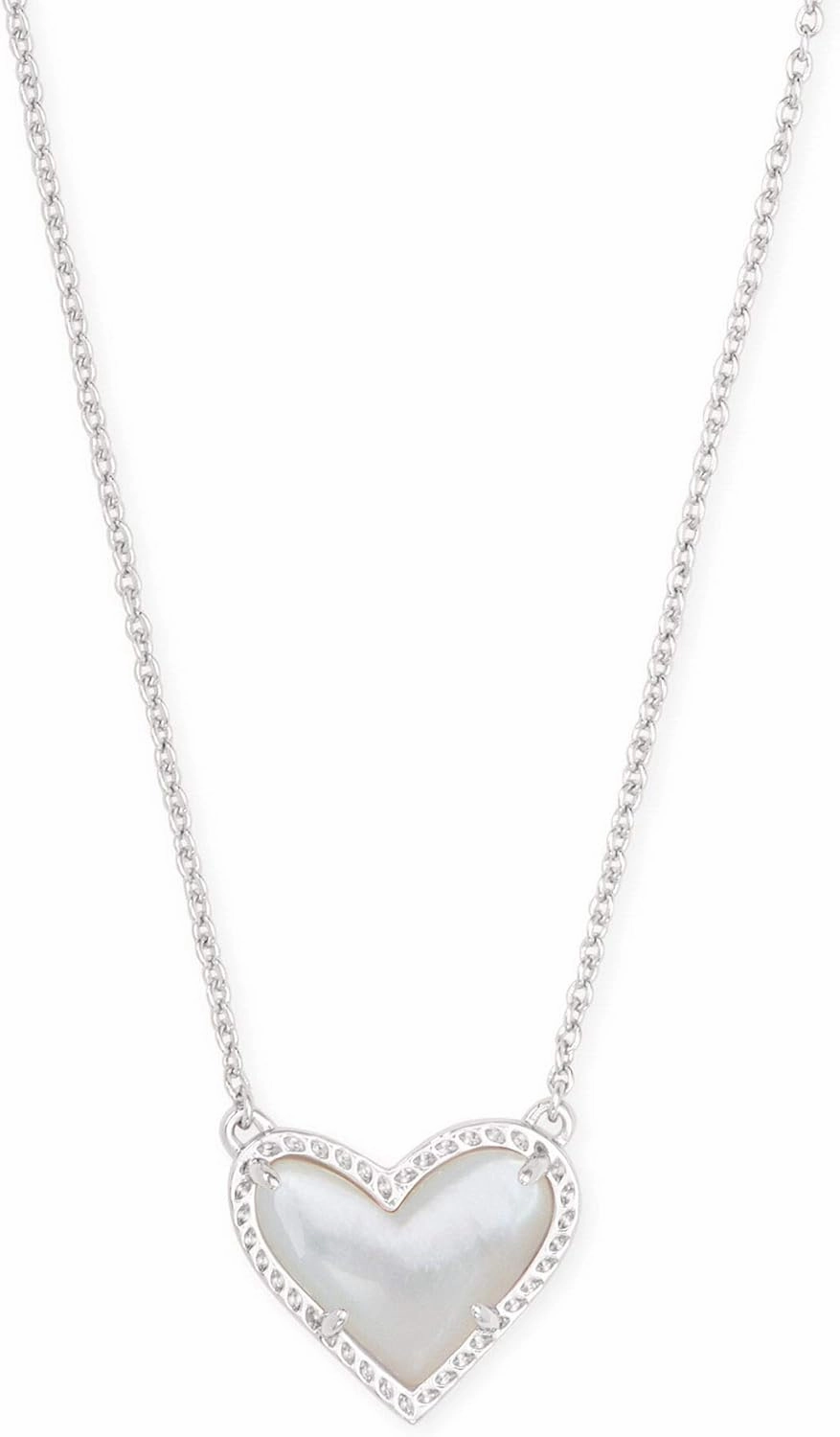 Kendra Scott Ari Heart Adjustable Length Pendant Necklace for Women, Fashion Jewelry