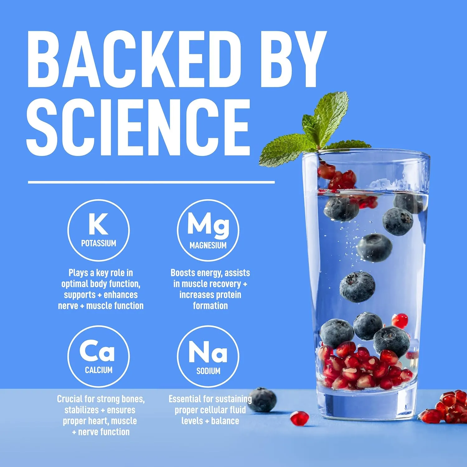 Keppi Keto Electrolytes Powder No Sugar | Sugar Free Electrolytes | Made in USA | Advanced Hydration, Performance & Recovery | Delicious Blueberry Pomegranate Flavor | Mixes Easily No Clumps