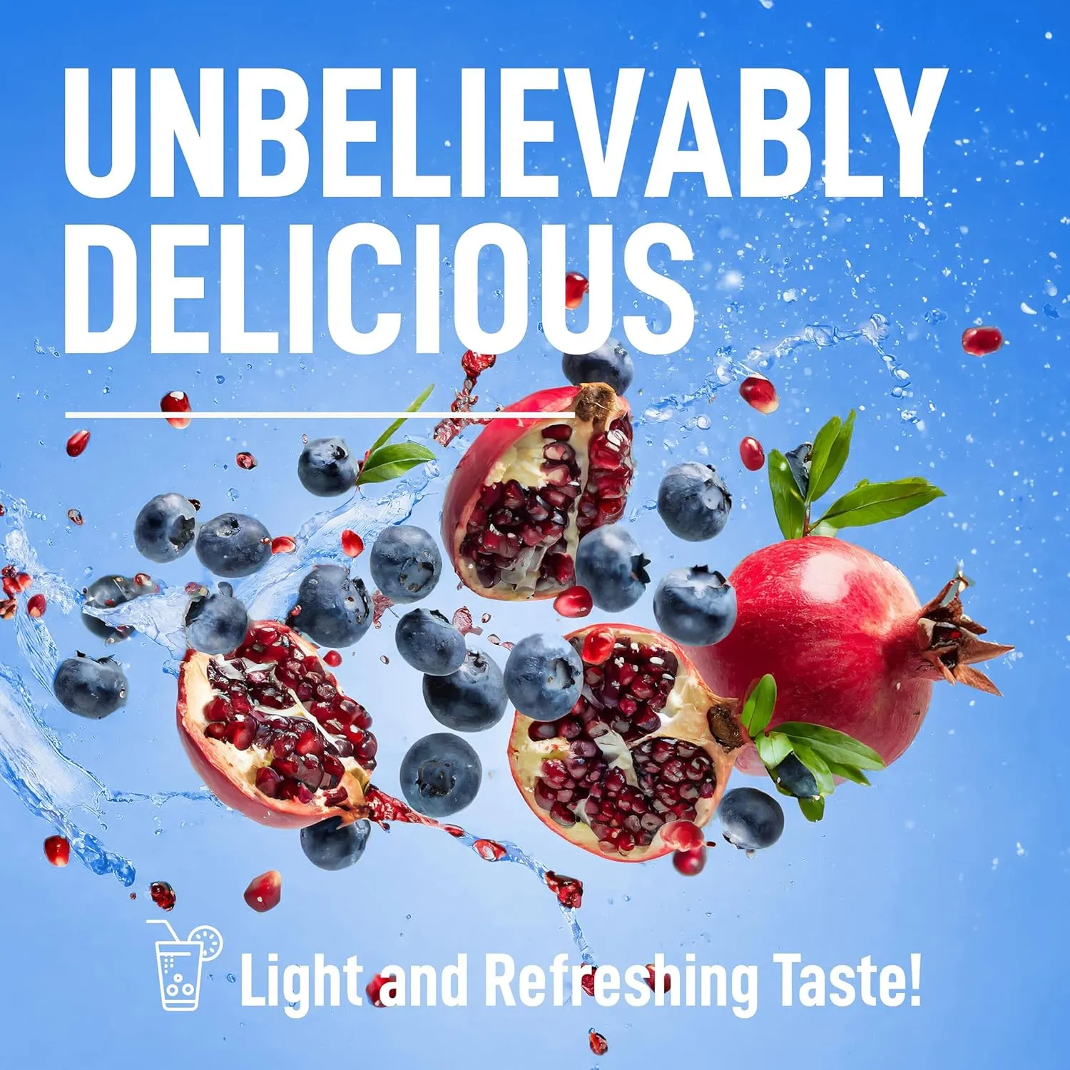 Keppi Keto Electrolytes Powder No Sugar | Sugar Free Electrolytes | Made in USA | Advanced Hydration, Performance & Recovery | Delicious Blueberry Pomegranate Flavor | Mixes Easily No Clumps