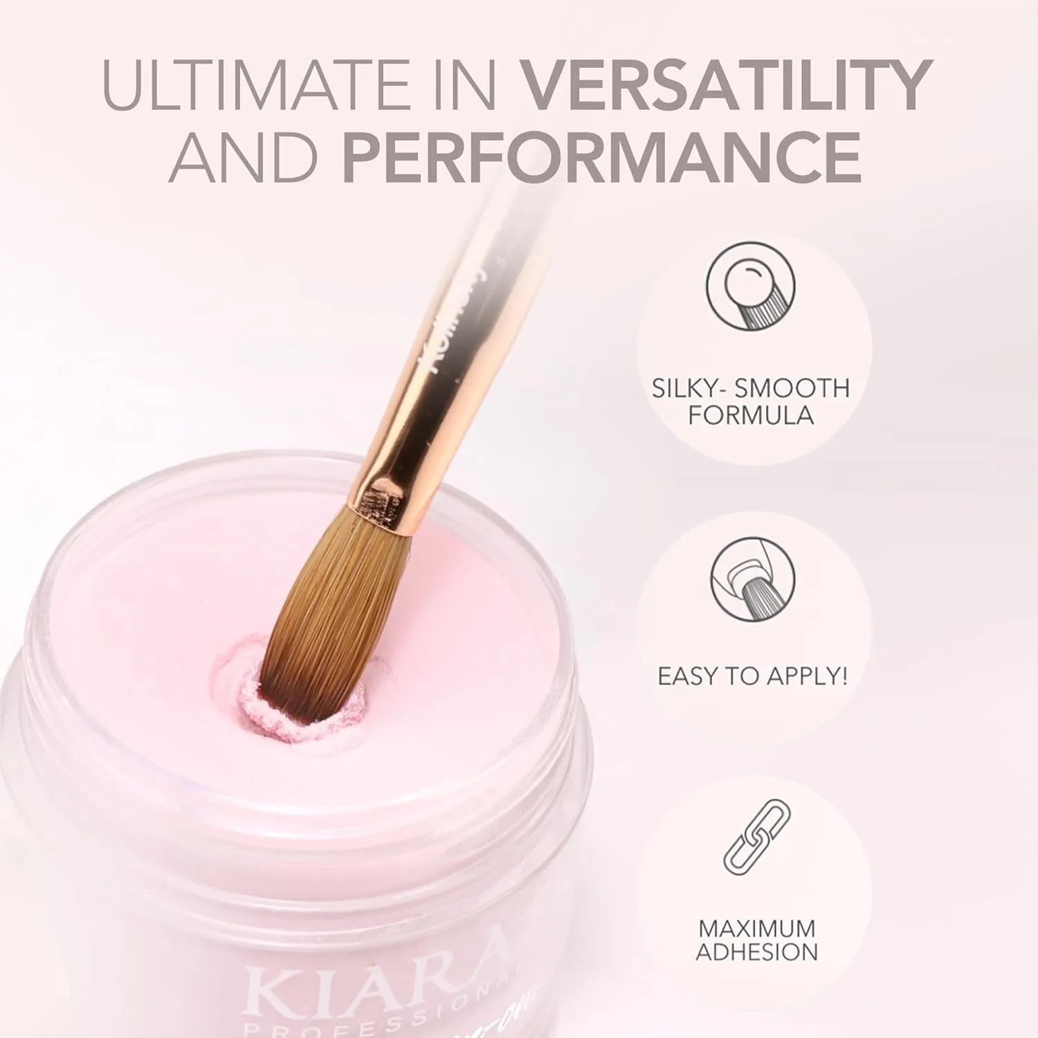 Kiara Sky All-In-One Acrylic Nail Powder | Multi-Use Dip & Acrylic Powder | Sculpting, Overlay & Dipping 2 oz, Next Level Mauve