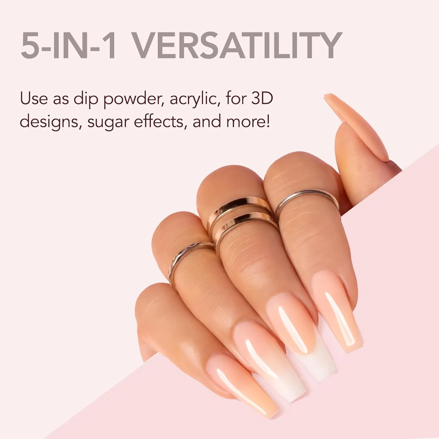Kiara Sky All-In-One Acrylic Nail Powder | Multi-Use Dip & Acrylic Powder | Sculpting, Overlay & Dipping 2 oz, Next Level Mauve