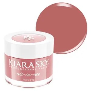 Kiara Sky All-In-One Acrylic Nail Powder | Multi-Use Dip & Acrylic Powder | Sculpting, Overlay & Dipping 2 oz, Next Level Mauve