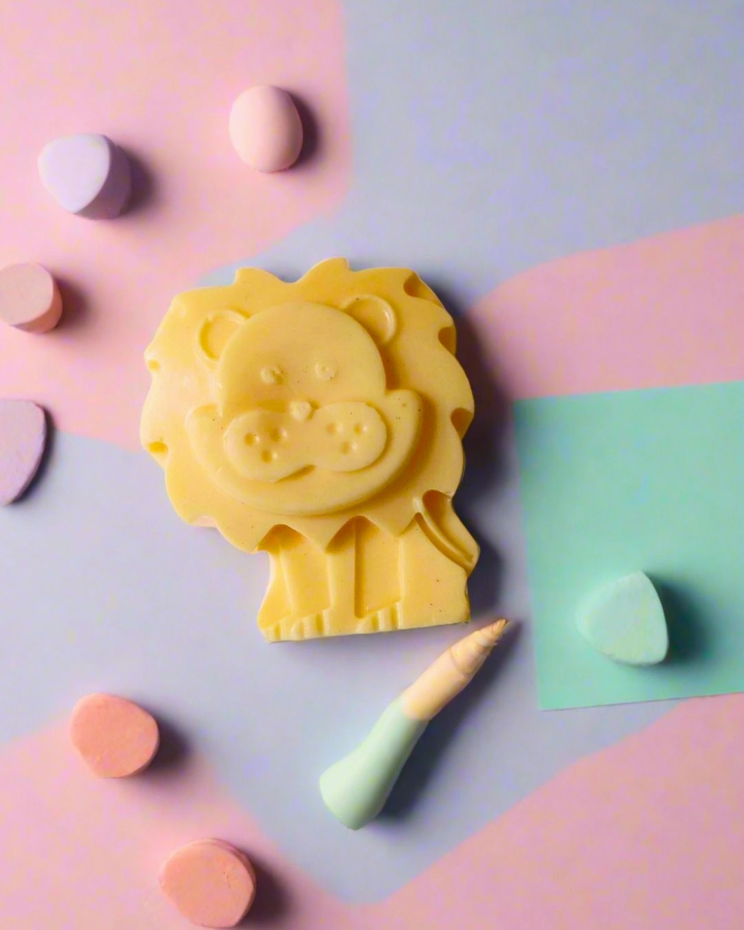 Kids Lion Shaped Shea Butter Soap- 100 gm