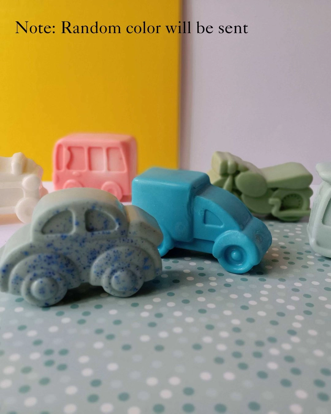 Kids Vehicle Shaped Shea Butter Soap Bar- Set of 4 Soaps