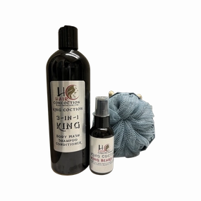 King 3-in-1 Body wash, Shampoo, Conditioner