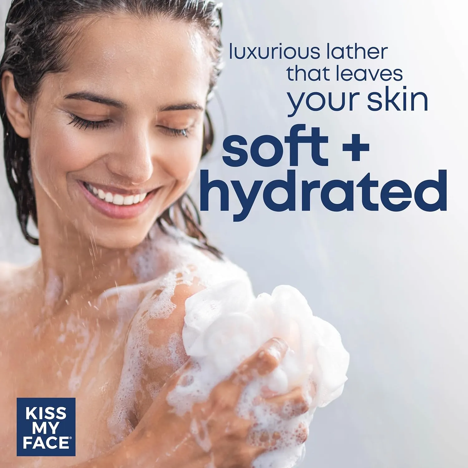 Kiss My Face De-Stress 2-in-1 Body Wash & Bath Soak Lavender   Ylang Ylang - Vegan Body Wash - 16 oz Bottle with Pump (Lavender & Ylang Ylang, Pack of 1)