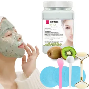 Kiwi Jelly Mask for Facials, Jelly Masks for Facials Professional, Beauty Skin Treatment Hydrating & Moisturizing Face & Body Mask