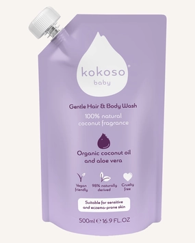 Kokoso Gentle Hair & Body Wash Refill 500ml