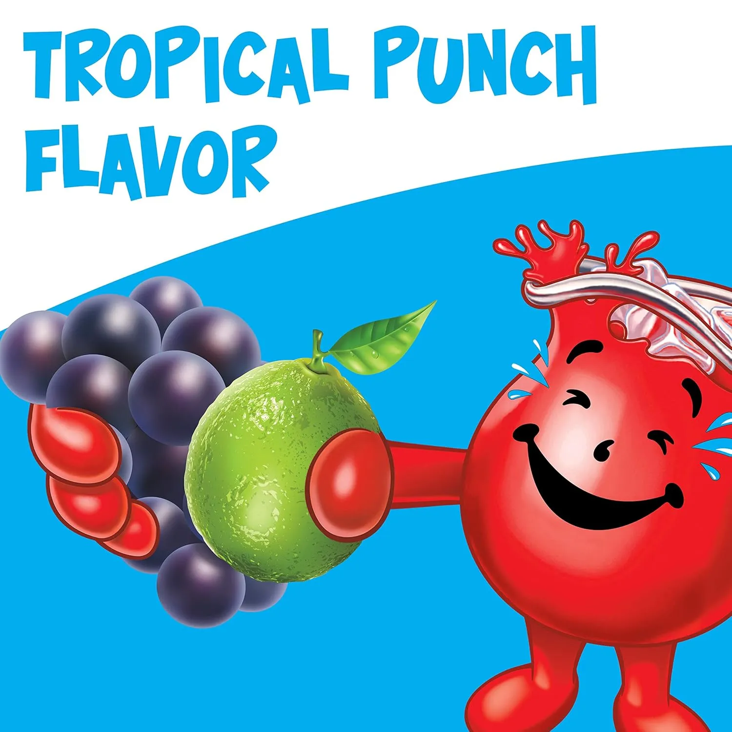Kool-Aid Sugar-Sweetened Summer Blast Tropical Punch Artificially Flavored Powdered Soft Drink Mix (19 oz Canister) (Pack of 4)