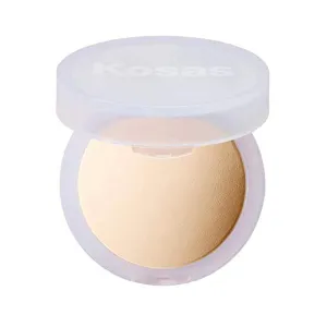 Kosas Cloud Set Face Setting Powder - Smoothing Shine Control, Soft, Sheer Translucent Makeup Finish, Portable & Long-Lasting Loose Pressed Baking Powder - Breezy (Sheer Light)