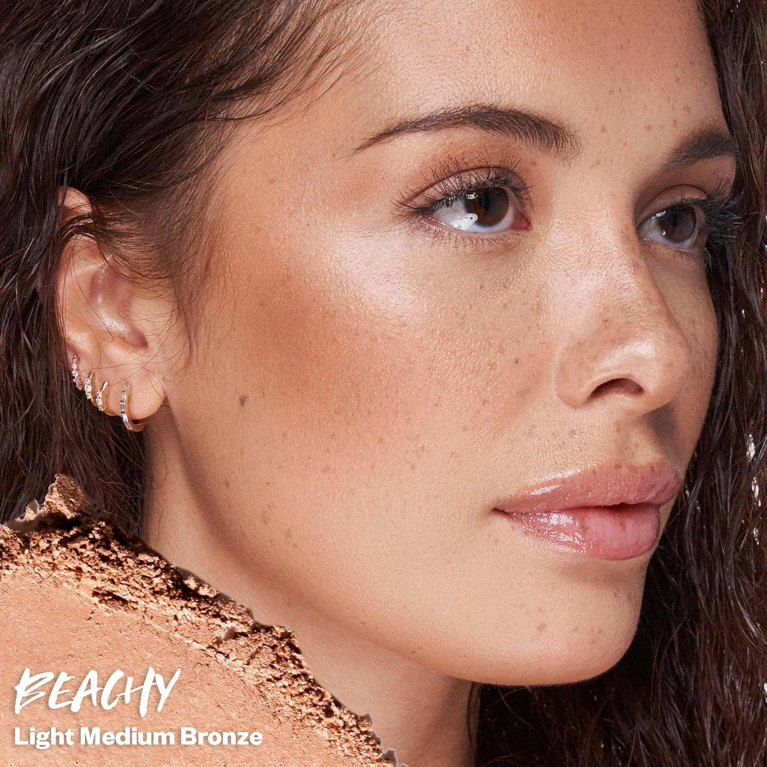 Kosas Sun Show Glowy Warmth Baked Bronzer - Contouring Powder for Cheekbones, Nose & Jawline - Enriched with Concentrated Fatty Acids - Talc-Free, Vegan & Hypoallergenic - Beachy