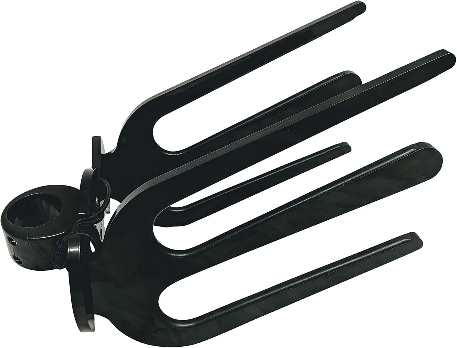 Krypt Towers Wakesurf Rack for Tower, Surfboard Rack for Boat, Holds 2 x Wakesurf Boards, Black Aluminum Wakeboard Rack, Fits Clamp Tubing Sizes-1 3/4", 1 7/8", 2", 2 1/4", 2 3/8", 2 1/2"