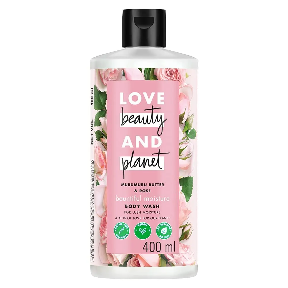 LBP Murumuru Butter and Rose Moisturising Body Wash|Crème Shower Gel for Soft Skin(200, Grams), pink