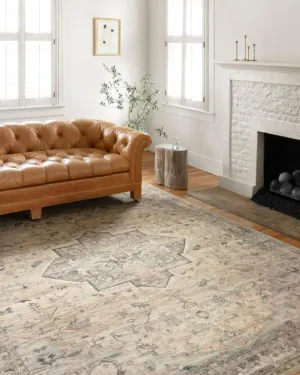Loloi II Hathaway Collection HTH-06 Blush/Multi 2'-0" x 5'-0", .25" Thick, Accent Rug, Soft, Durable, Printed, Modern, Low Pile, Non-Shedding, Easy Clean, Living Room Rug