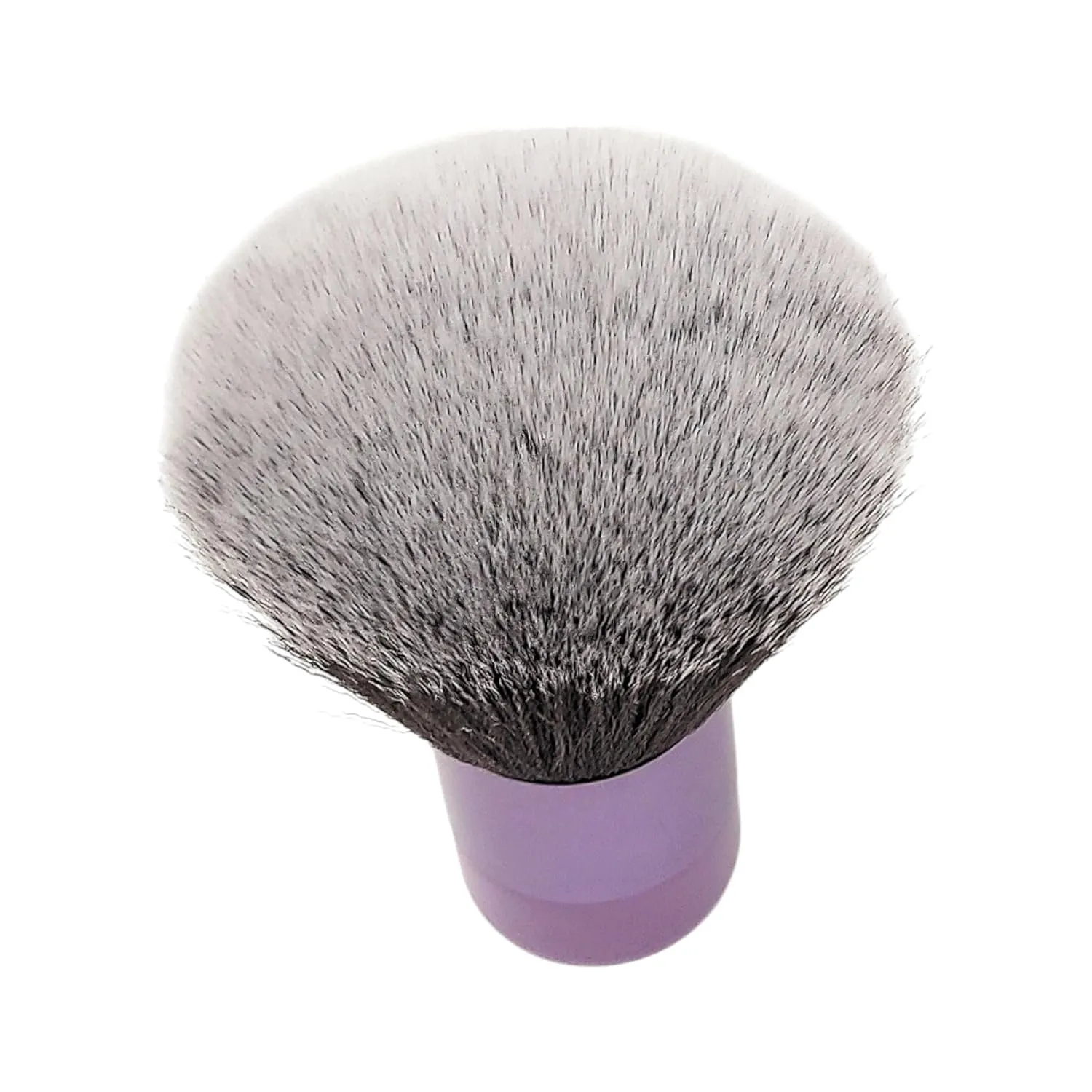 Luxurious and Large Ultra Soft Fluffy Powder Brush, Multipurpose Face, Body, Barber and Beauty Tool, with wooden base Soft Kabuki Brush by BevyGold (Violet)