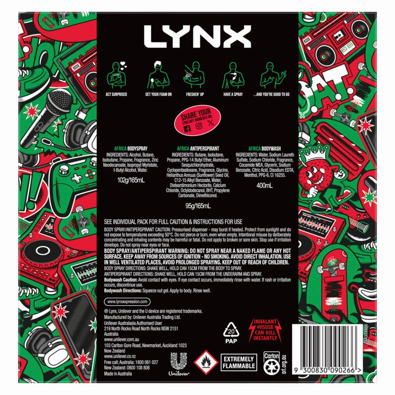 Lynx Africa Trio Gift Pack 2024