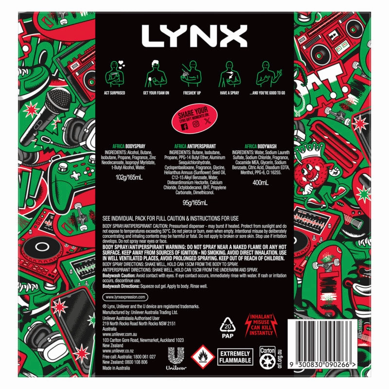 Lynx Africa Trio Gift Pack 2024