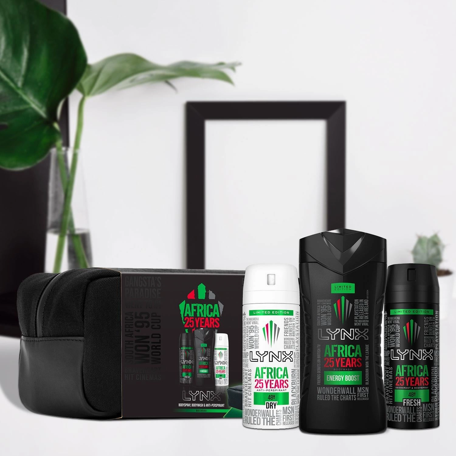 Lynx Africa Washbag Gift Set, For Brothers, Boys & Teens, Shower Gel, Deodorant