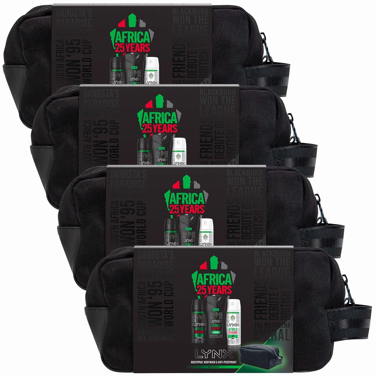 Lynx Africa Washbag Gift Set, For Brothers, Boys & Teens, Shower Gel, Deodorant