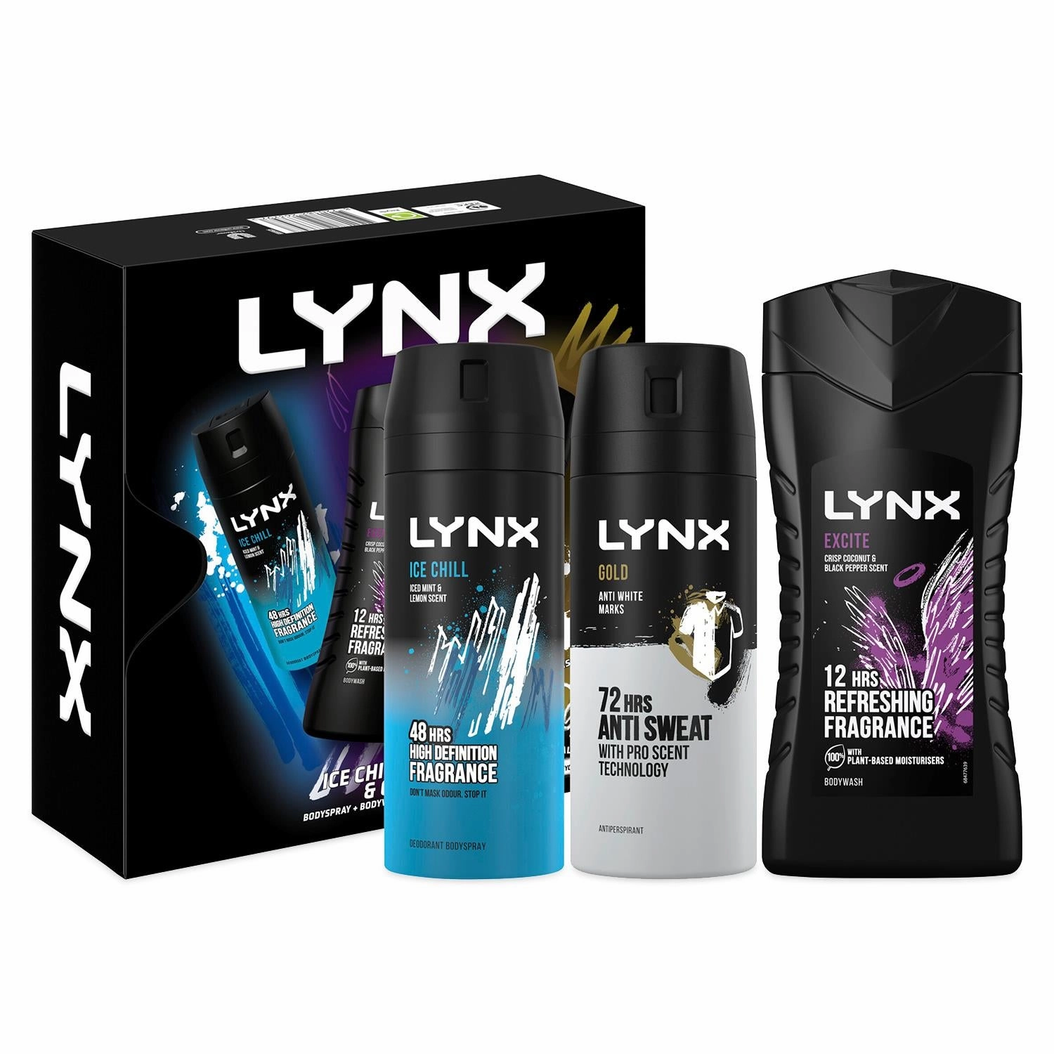 Lynx All-Stars Gift Set For Men Bodyspray, Bodywash & APA Deo Gift For Him