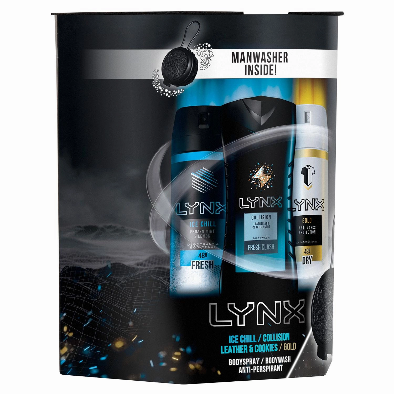 Lynx All Stars Washbag Gift Set, For Brother, Boys & Teen, Shower Gel, Deodorant