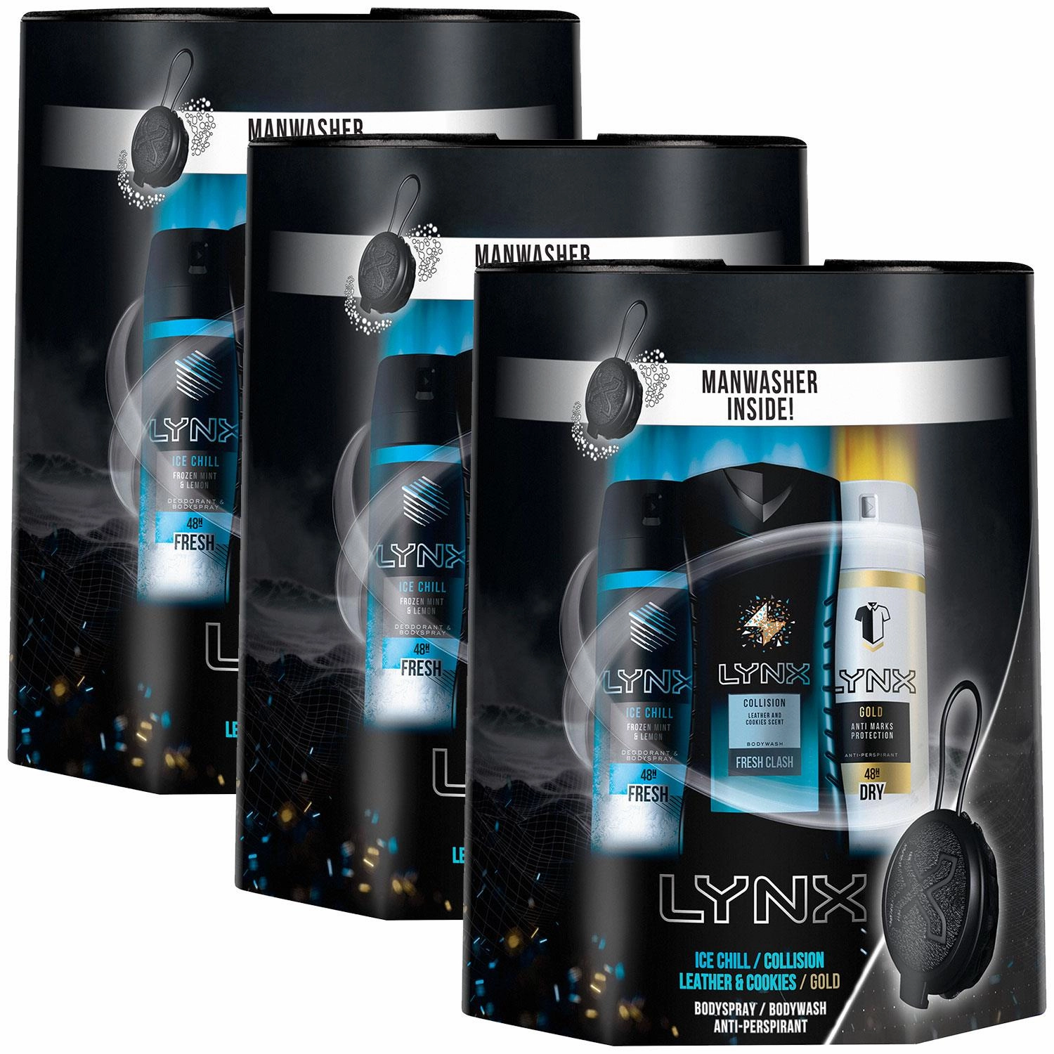 Lynx All Stars Washbag Gift Set, For Brother, Boys & Teen, Shower Gel, Deodorant
