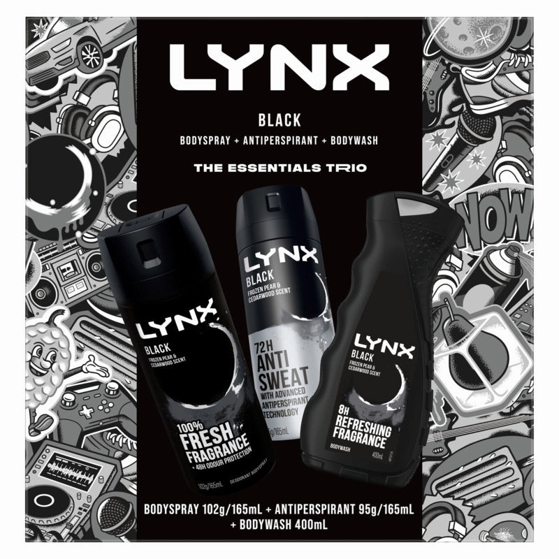 Lynx Black Trio Gift Pack 2024