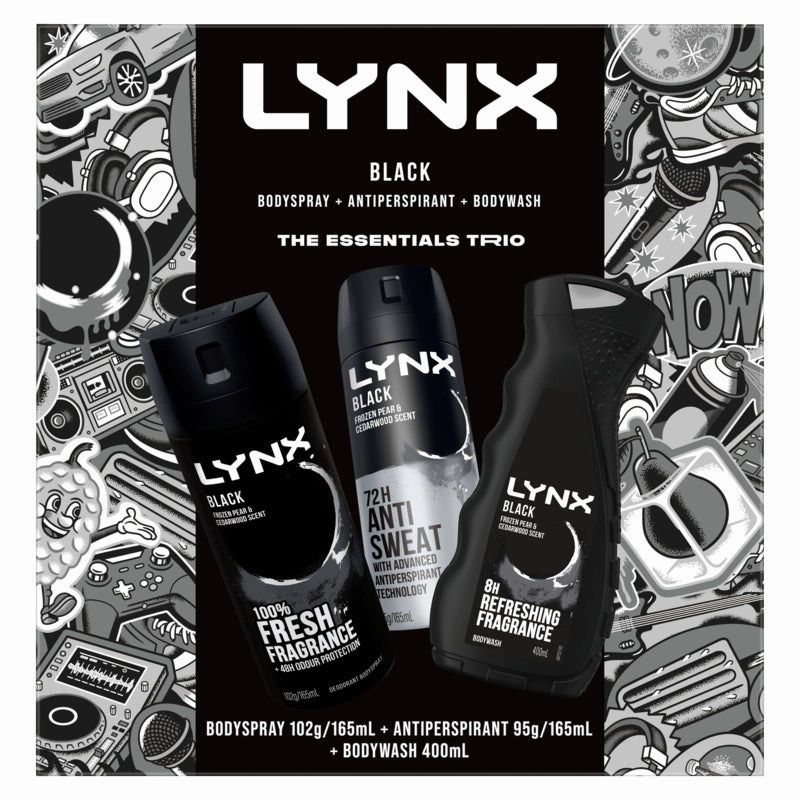 Lynx Black Trio Gift Pack 2024