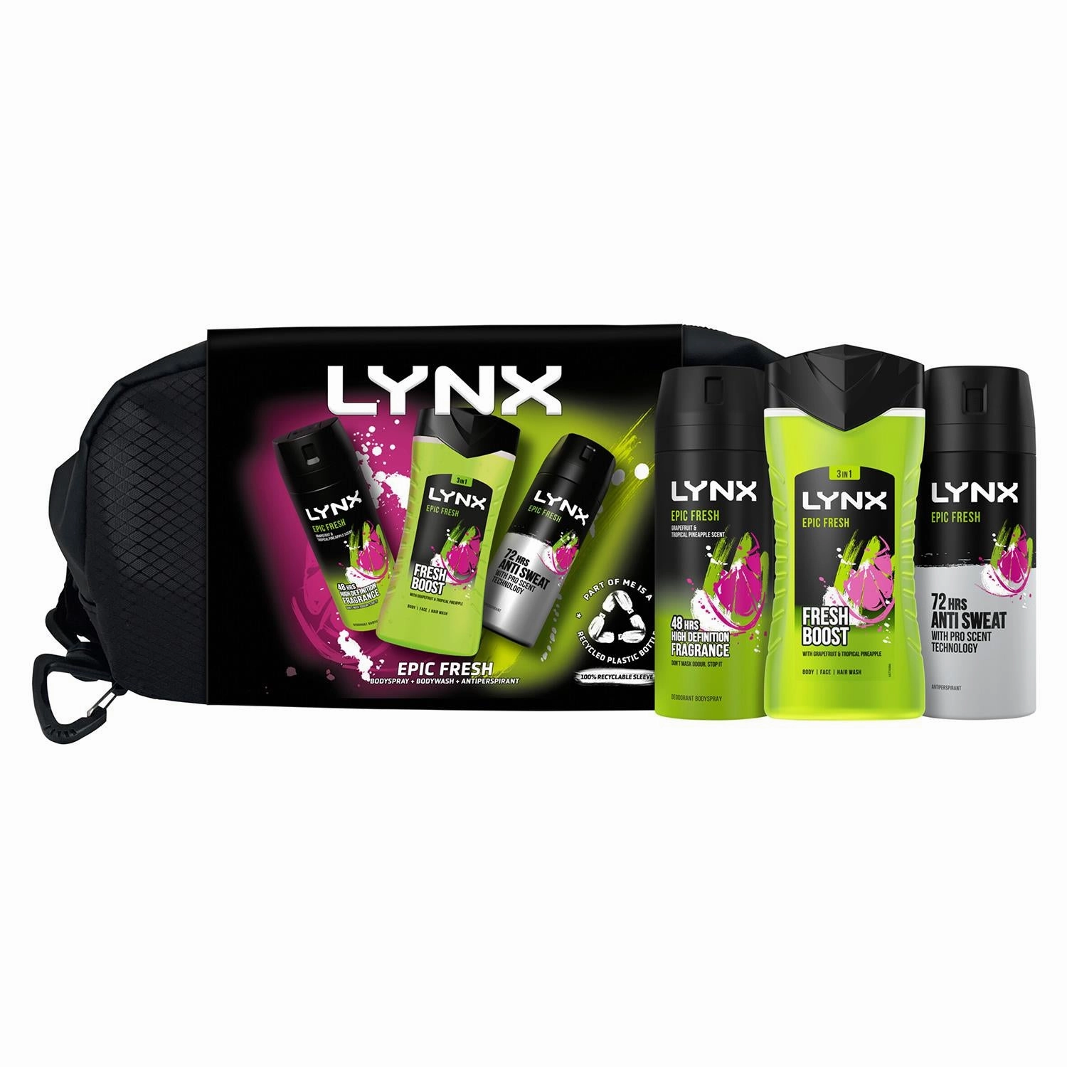 Lynx Epic Fresh Trio Gift Set For Men Bodyspray, Bodywash & APA Deo Gift For Him