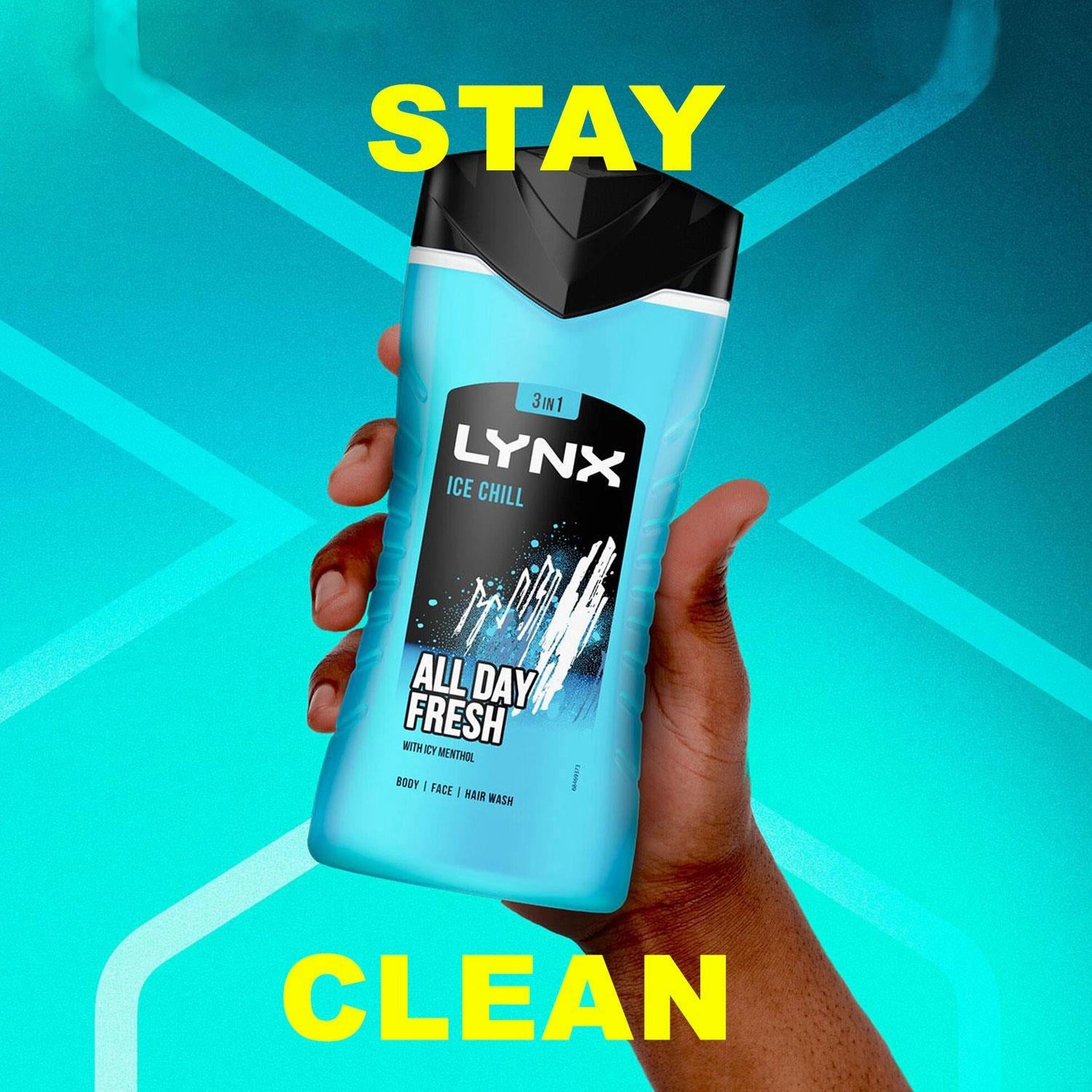 Lynx Ice Chill Bodyspray, APA & Bodywash Trio Gift Set with Shower Speaker