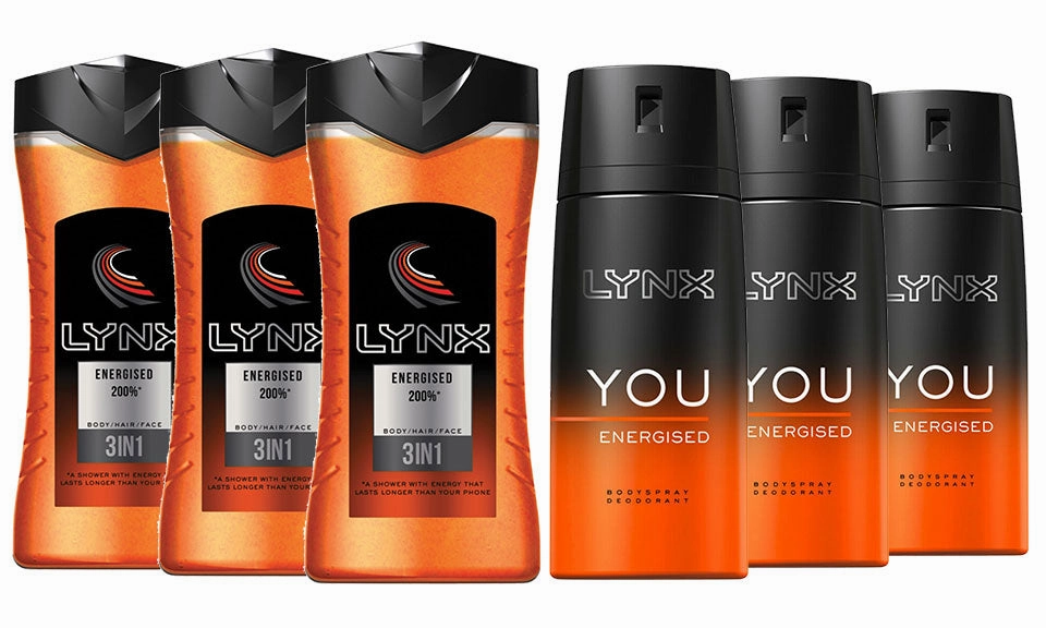 Lynx Shower Gel & Body Spray Multipack 5 Scents Pack of 3