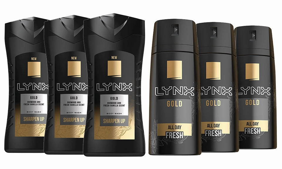 Lynx Shower Gel & Body Spray Multipack 5 Scents Pack of 3